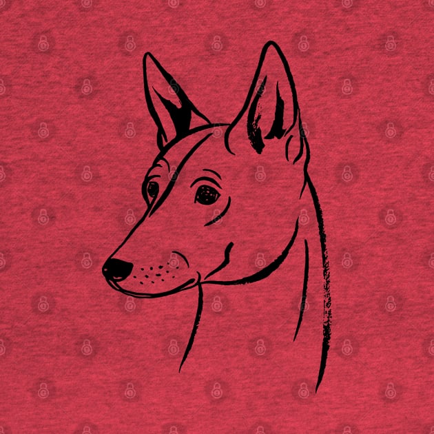 Basenji (Orange and Black) by illucalliart